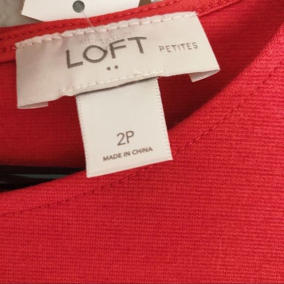 LOFT Red Orange Dress - Picture 5 of 5